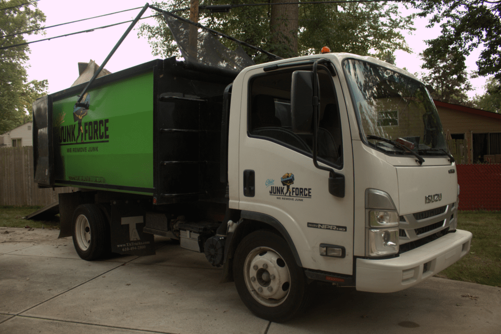 Ohio Junk Force white truck
